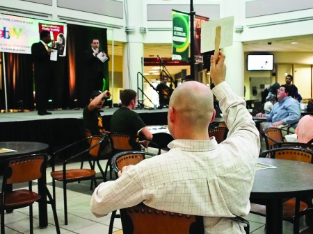 The GBAY silent and live auction has been held every year since 2010 in an effort for Mason students and community members to fundraise for the Mason General Scholarship Fund. (STEPHEN KLINE/BROADSIDE)