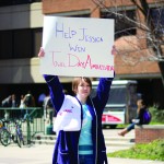 Inspired by the series “The Hitchhikers’ Guide to the Galaxy”, Jessica Kane is in a Facebook competition to become the next Towel Day Ambassador. Fans of the series created Towel Day, celebrated on May 25, to honor the legacy of author Douglas Williams after he passed away. (Jenny Krashin/Broadside)